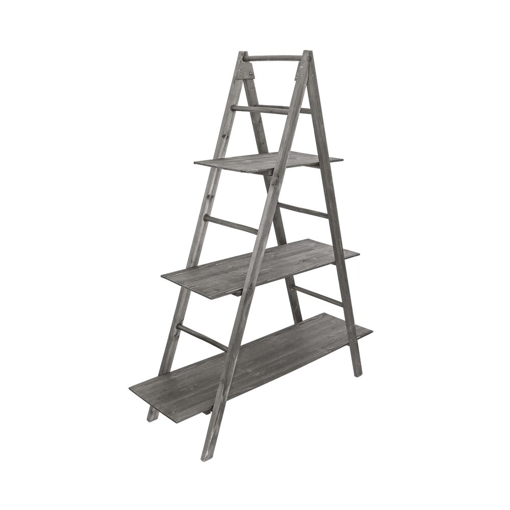 Dekoregal mit 3 Ablagen grau