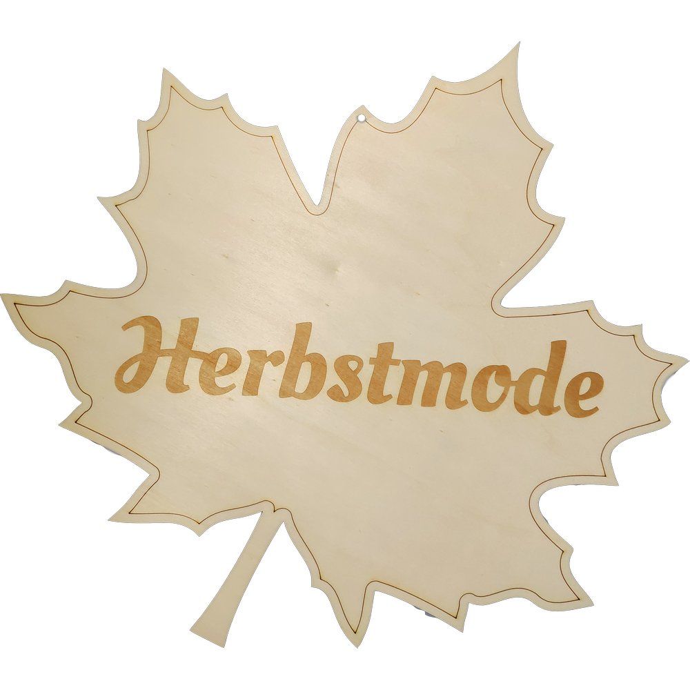 Herbstblatt 2D Herbstmode natur, B 40 x H 40 cm