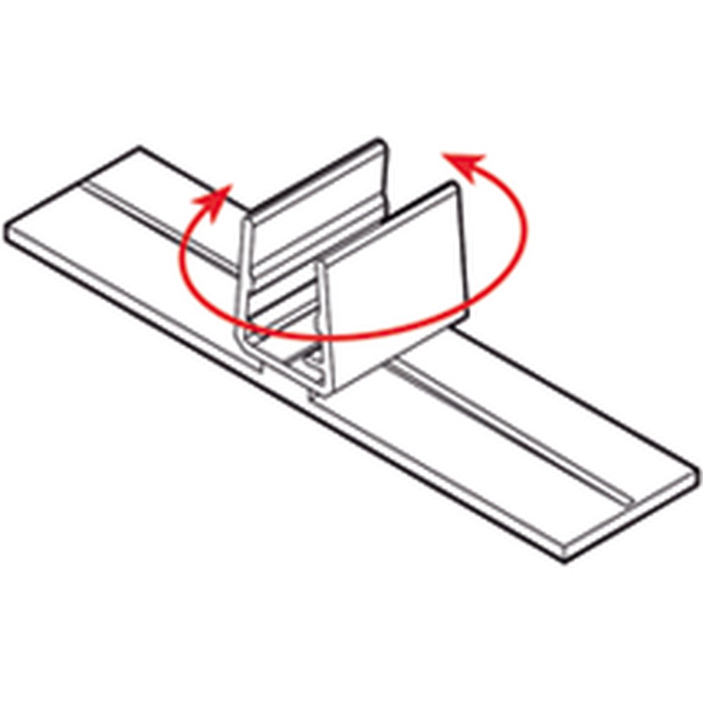 Rahmenaufsteller-Paar für Plakatrahmen transparent gerade