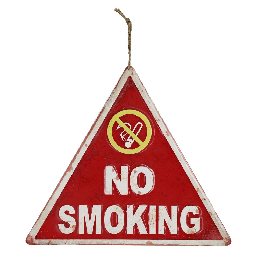 Bar-Schild No Smoking Rauchverbot, 40 x 35 cm