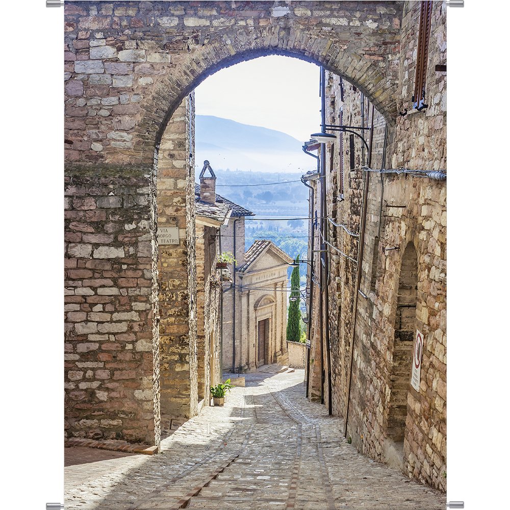 Banner XL Altstadt natur, B 150 x H 200 cm