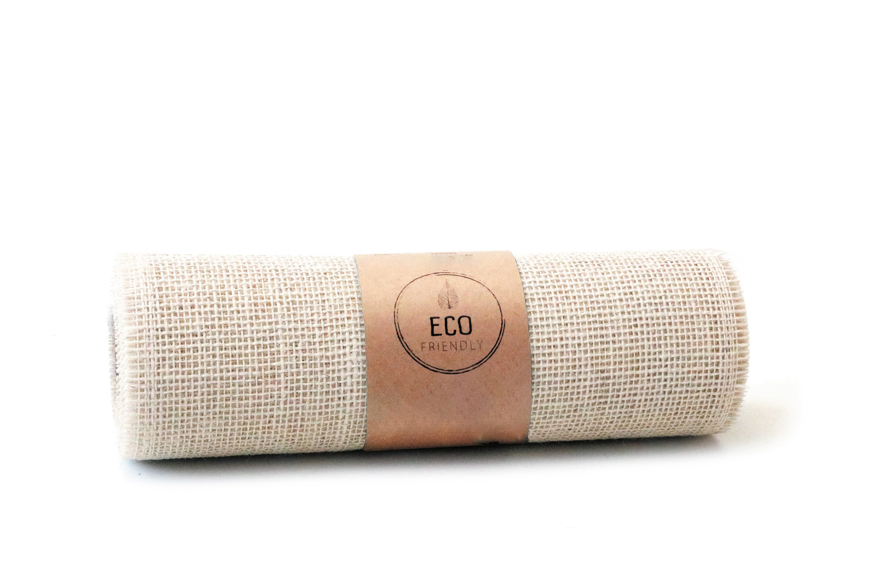 Tischband Jute fein weiß,30cm x 5m