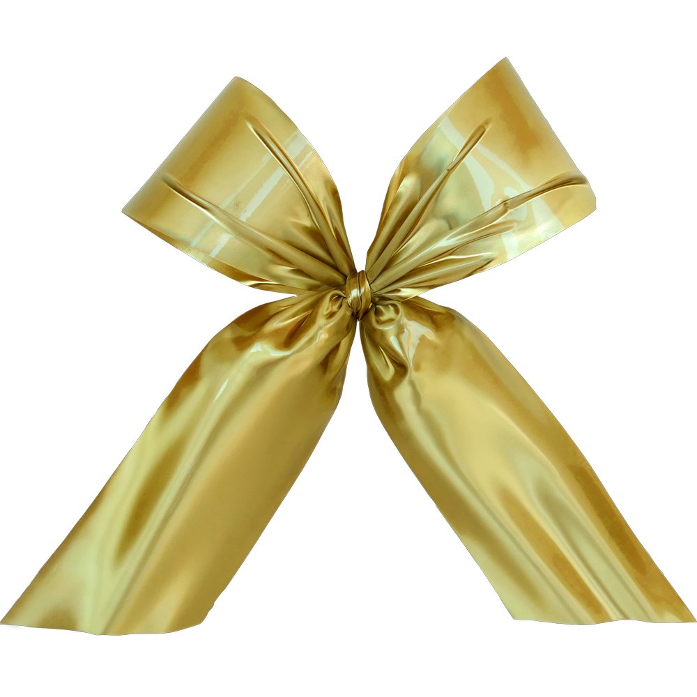 Schleife Gigant gold metallic, B125 x H80 cm