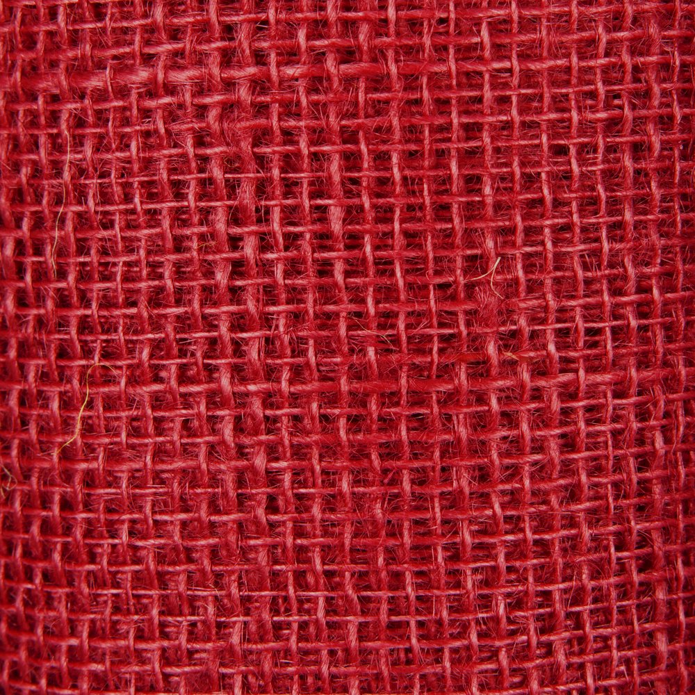 Jute Tischband rot, 30 cm x 10 m