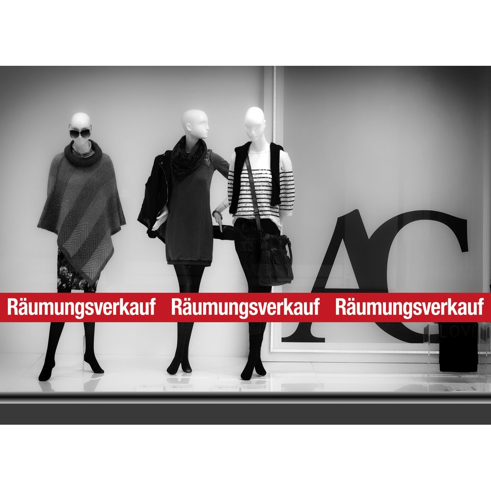Ankleber XXL Räumungsverkauf 250 x 15 cm
