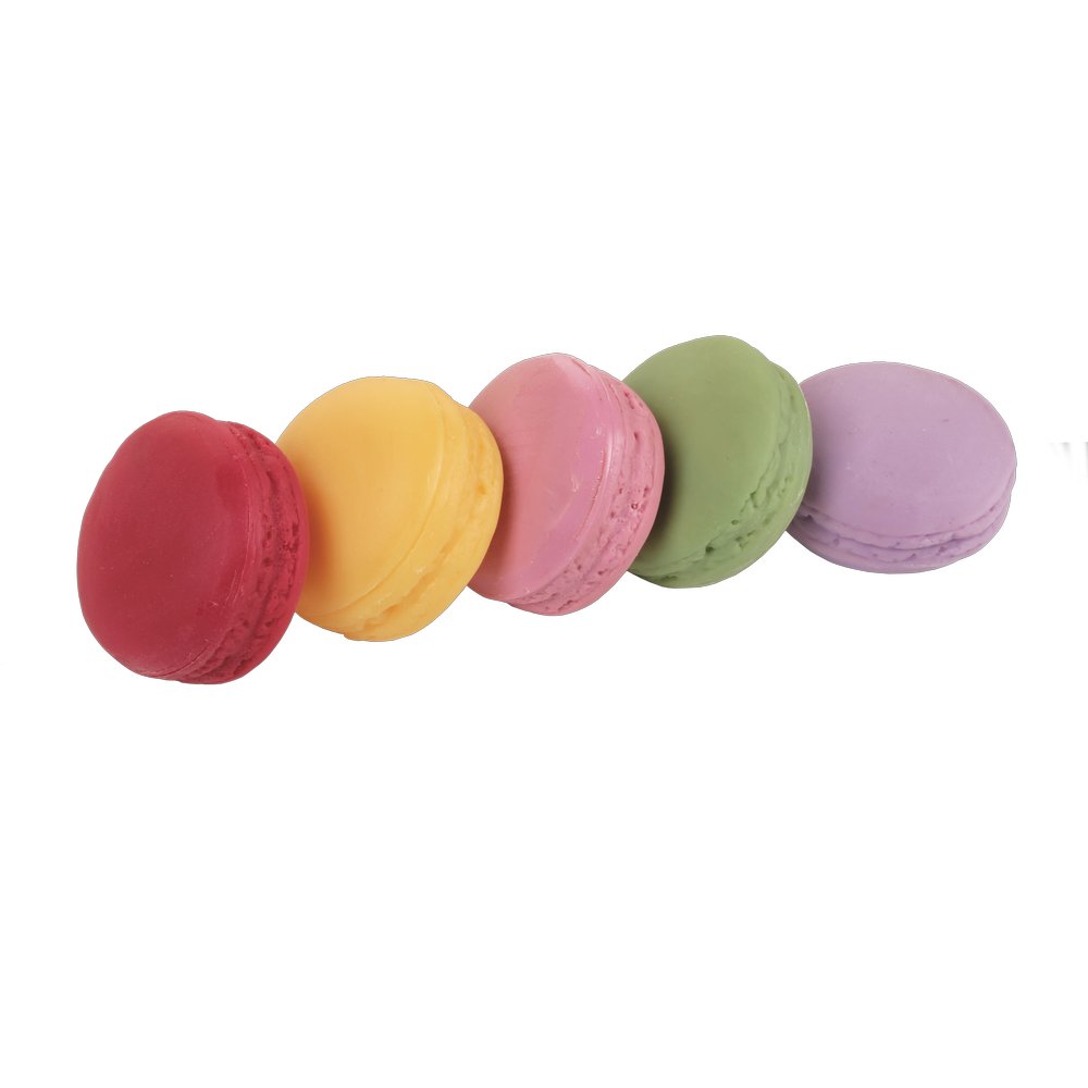 Macarons 5 Stück bunt gemischt, Ø 4,5 cm