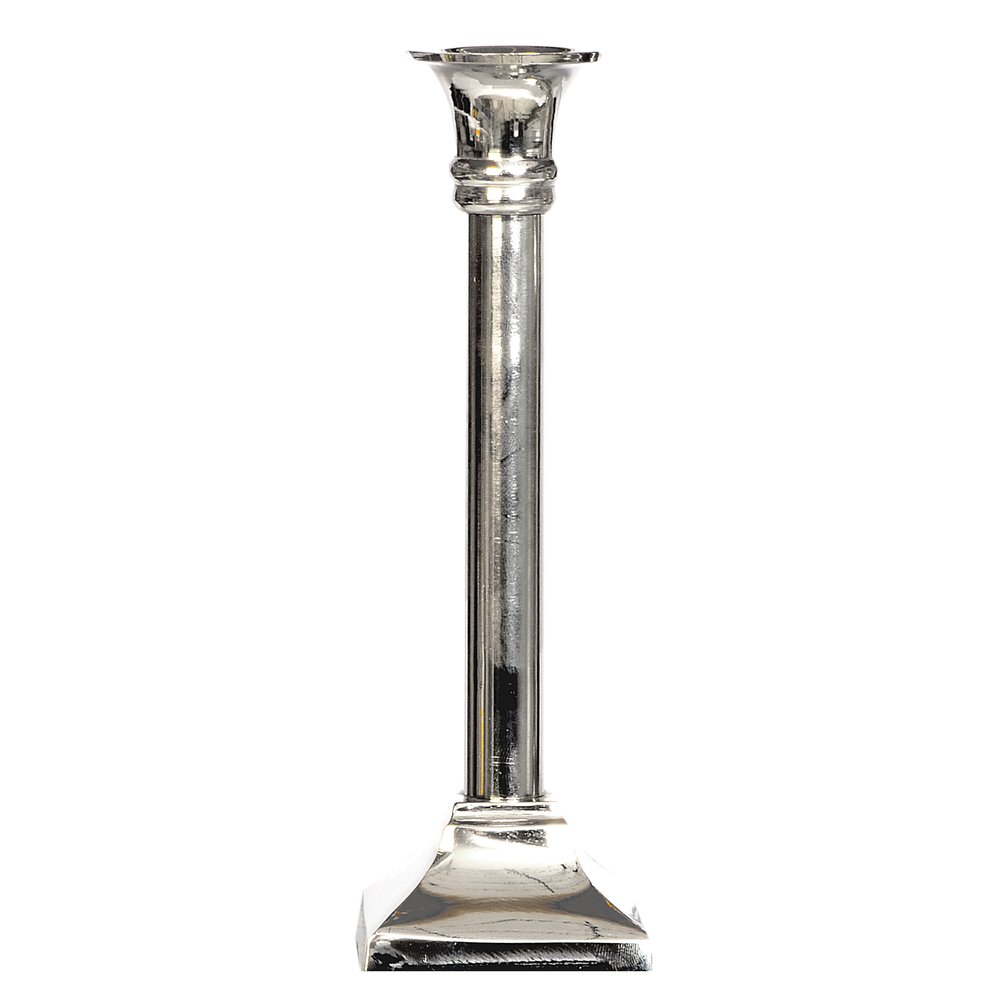 Kerzenleuchter Alu 1-flammig, 20 cm, Fuß 6 x 6 cm