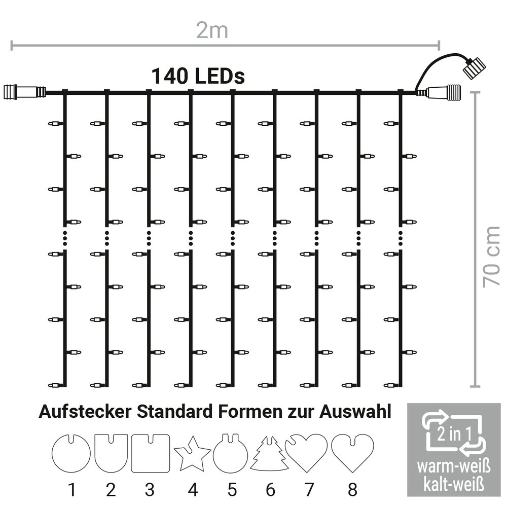 LumiClick Lichtvorh. 70 + S 2x