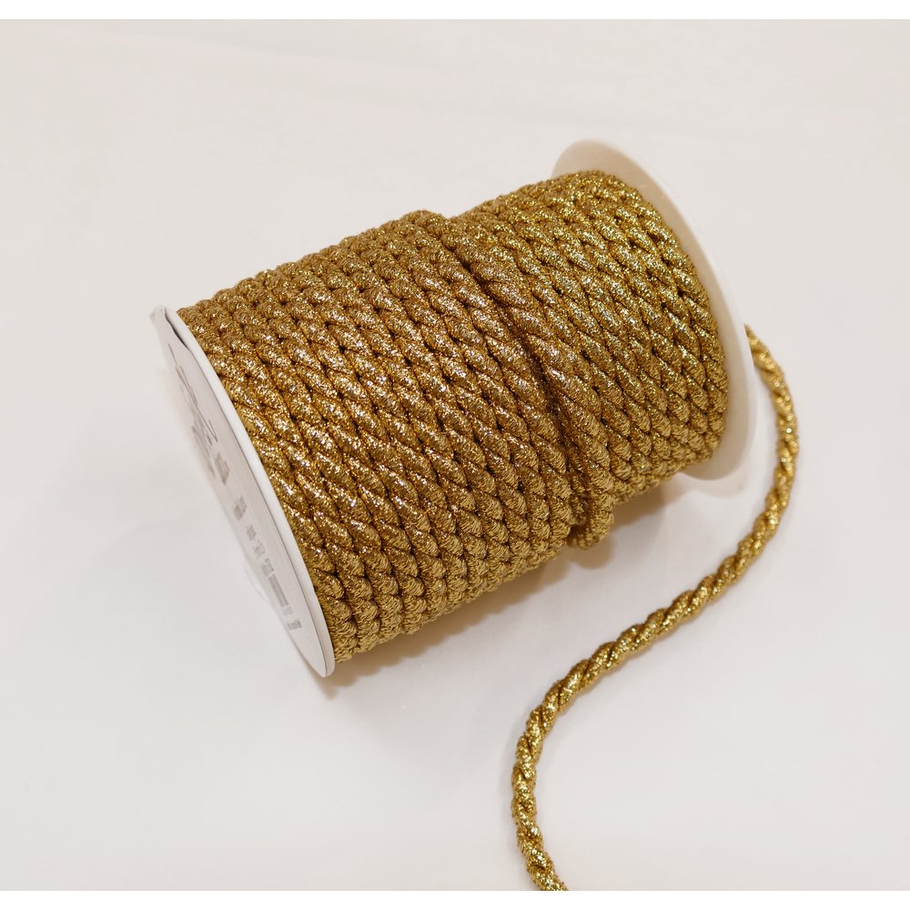 Kordel Lurex gold-glanz, Ø 6 mm x 25 m