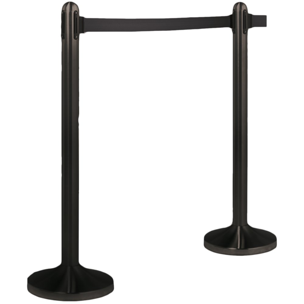 PLS Vario Stange schwarz, Gurt schwarz, L 210 cm