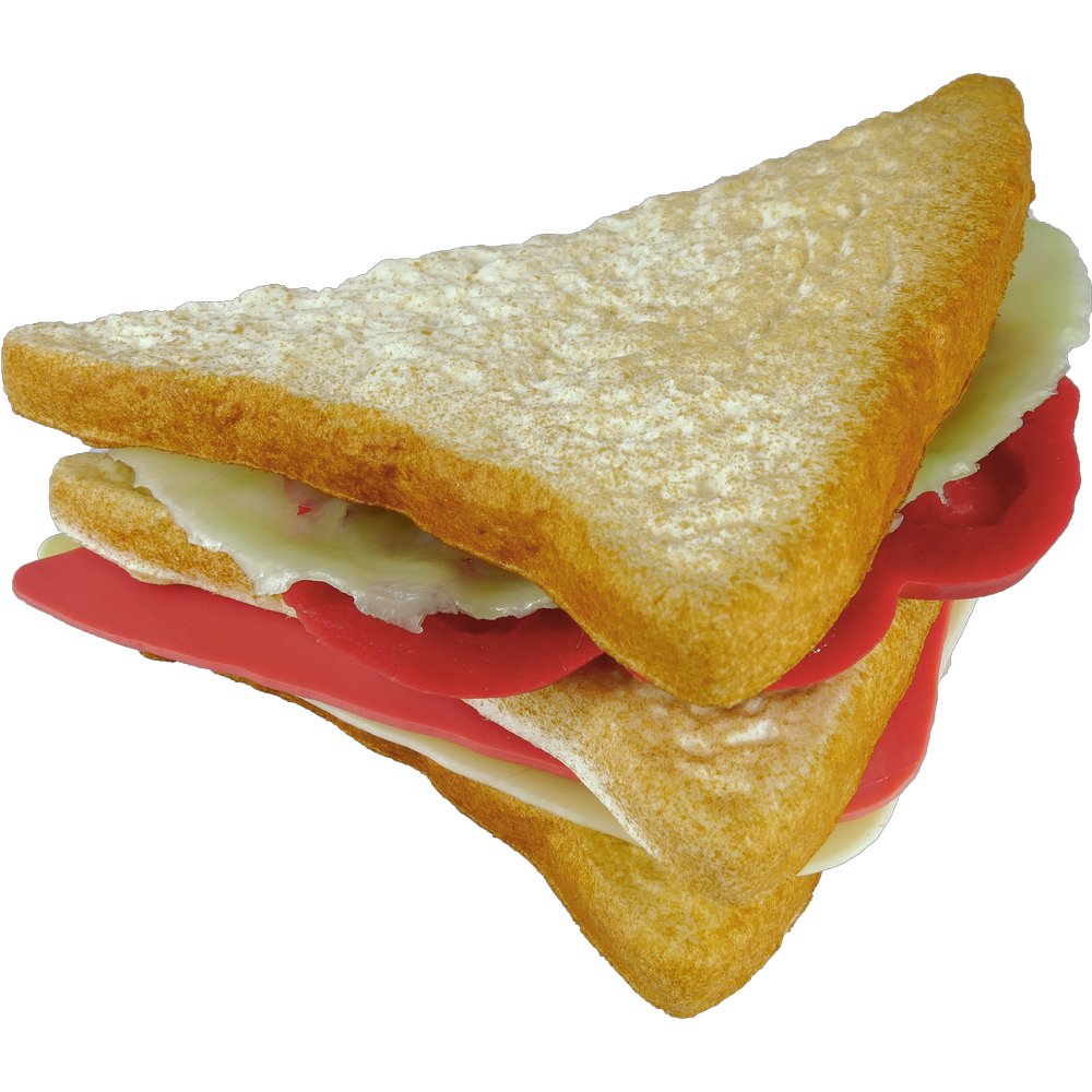 Club-Sandwich belegt, Kunststoff, 14,5 x 8 cm