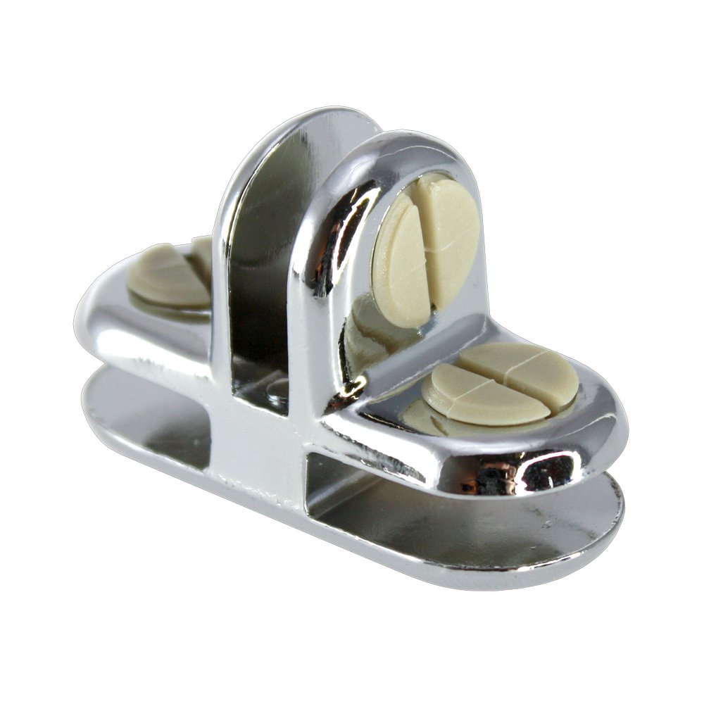 Glasverbinder 3-Wege für Glasplatten chrom