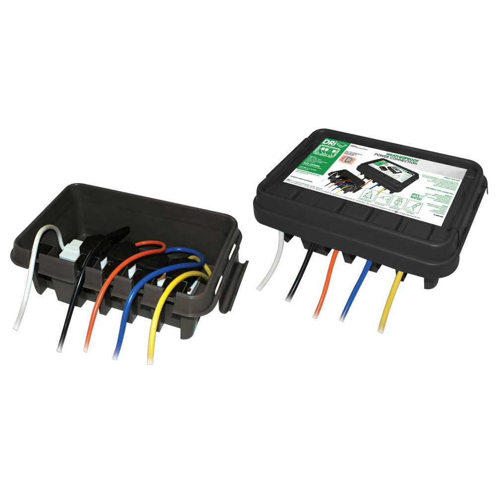 Outdoor Wetterbox medium schwarz,L 35 x B 24 x H 12 cm