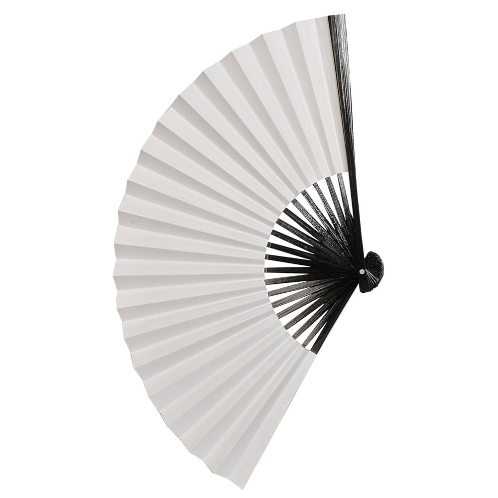 Fächer Silk weiss, 32 cm