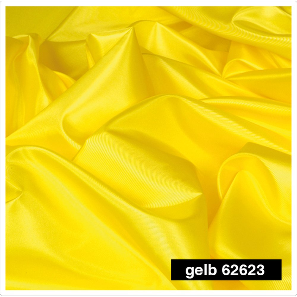 Polyester-Taft FR Stoff gelb, 150 cm breit, schwer entflammbar