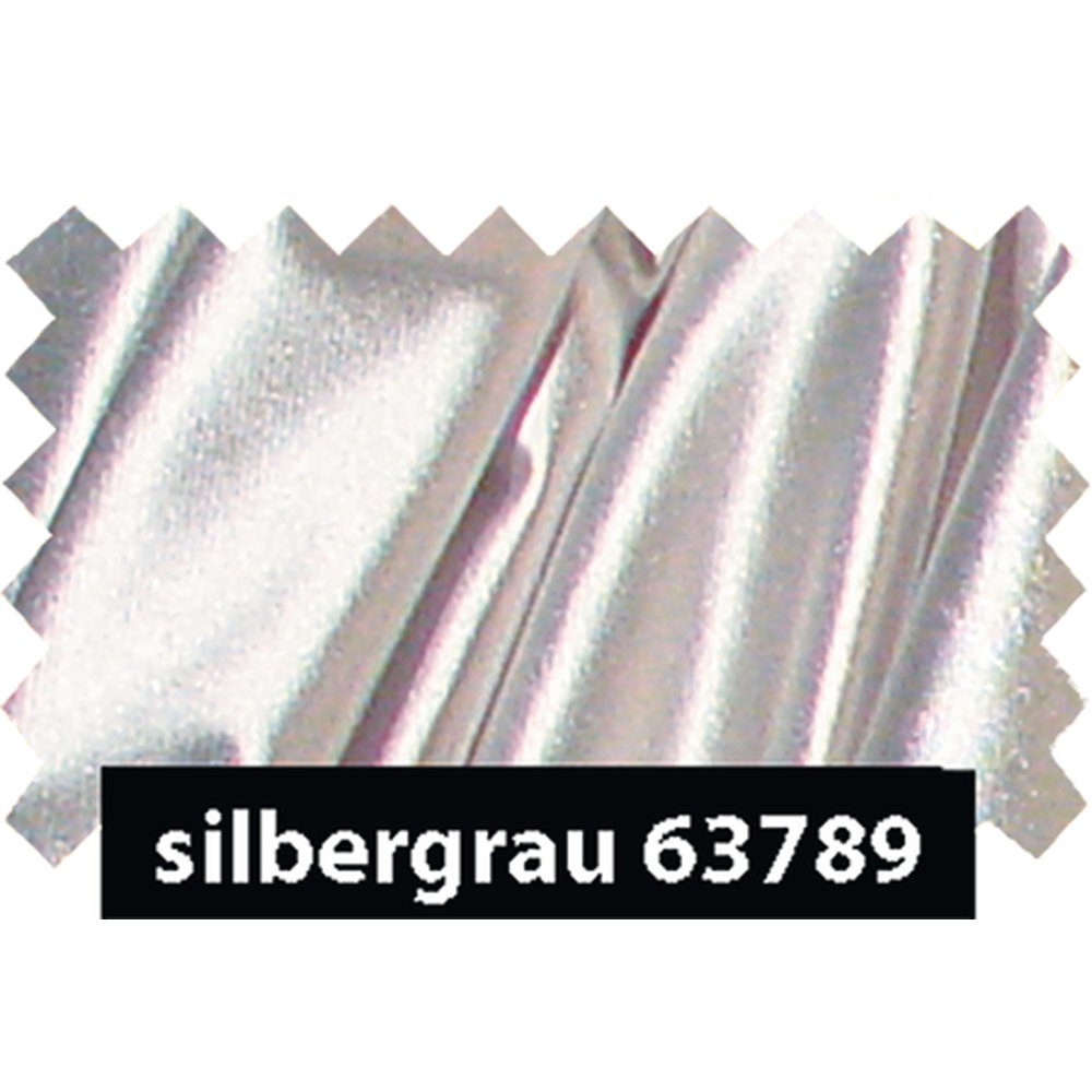 Stoff Trilobe silbergrau-glänzend, 145 cm breit