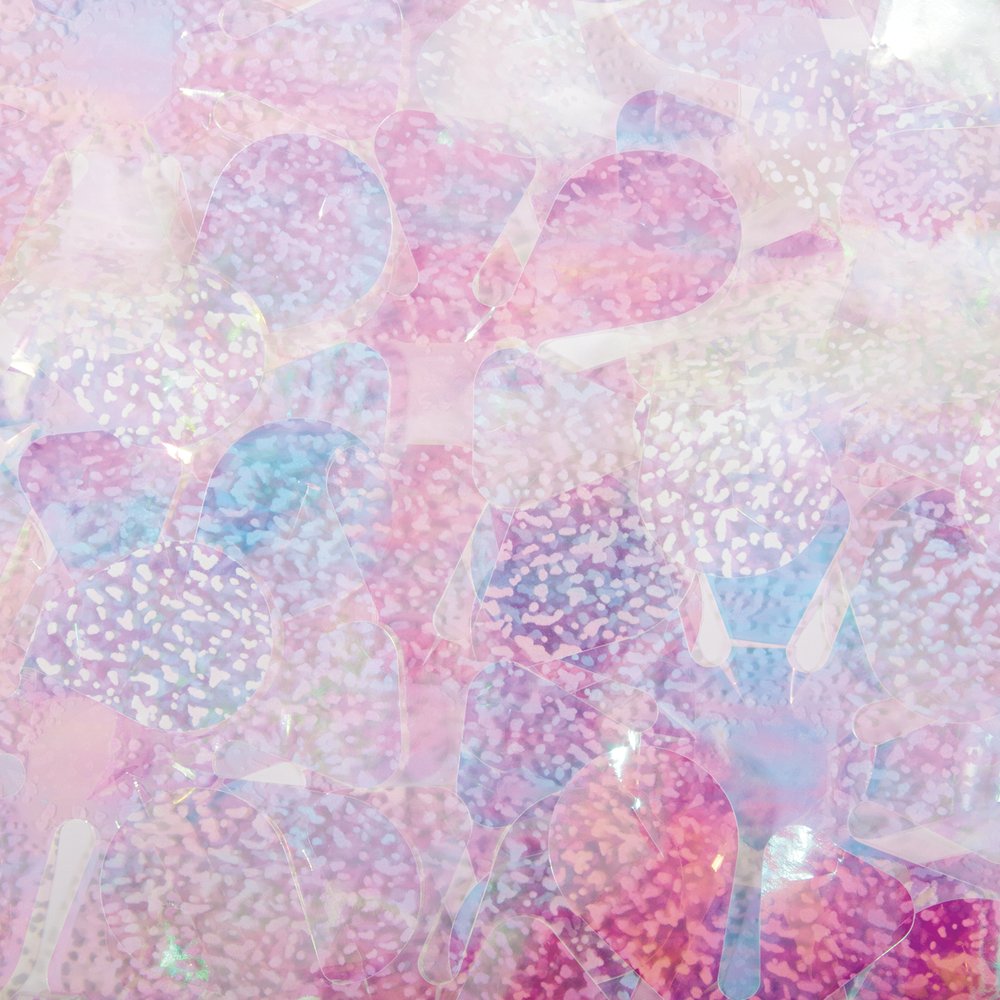 Effektfolie Schnee irisierend irisierend/weiß, B90 cm, lfmtr.