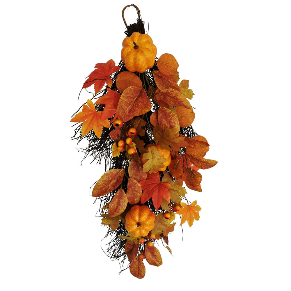 Herbstdeko-Hänger mit Kürbis herbstbunt,30 x H 70 cm