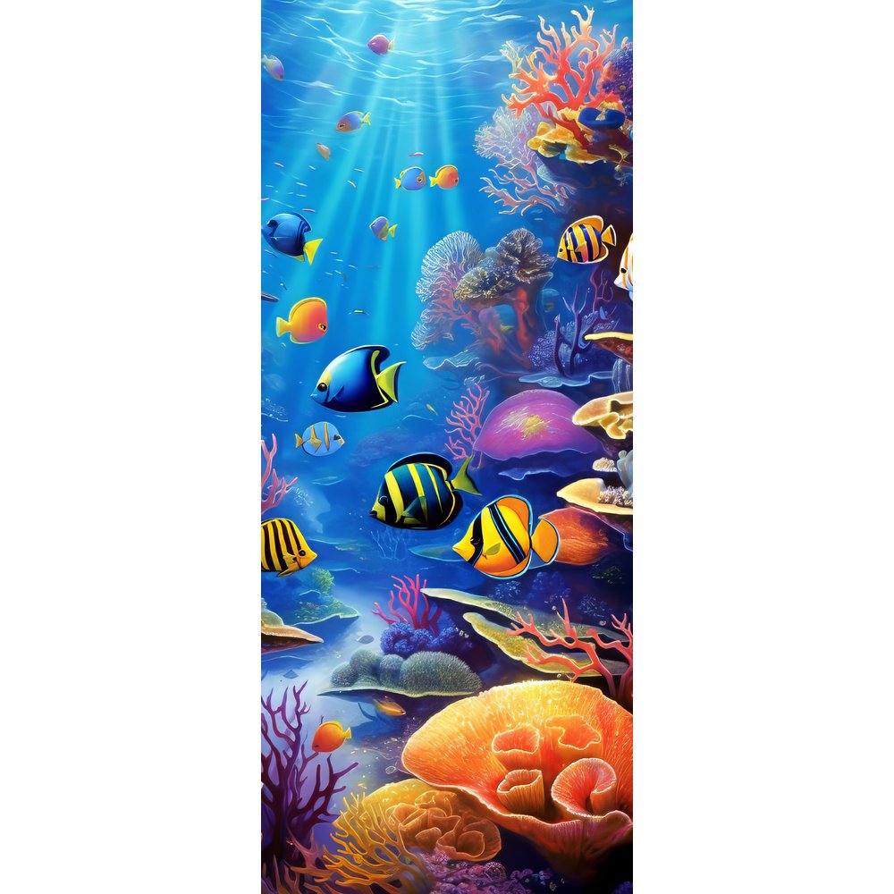 Banner Korallen+Fische Tropic bunt,75 x 180 cm