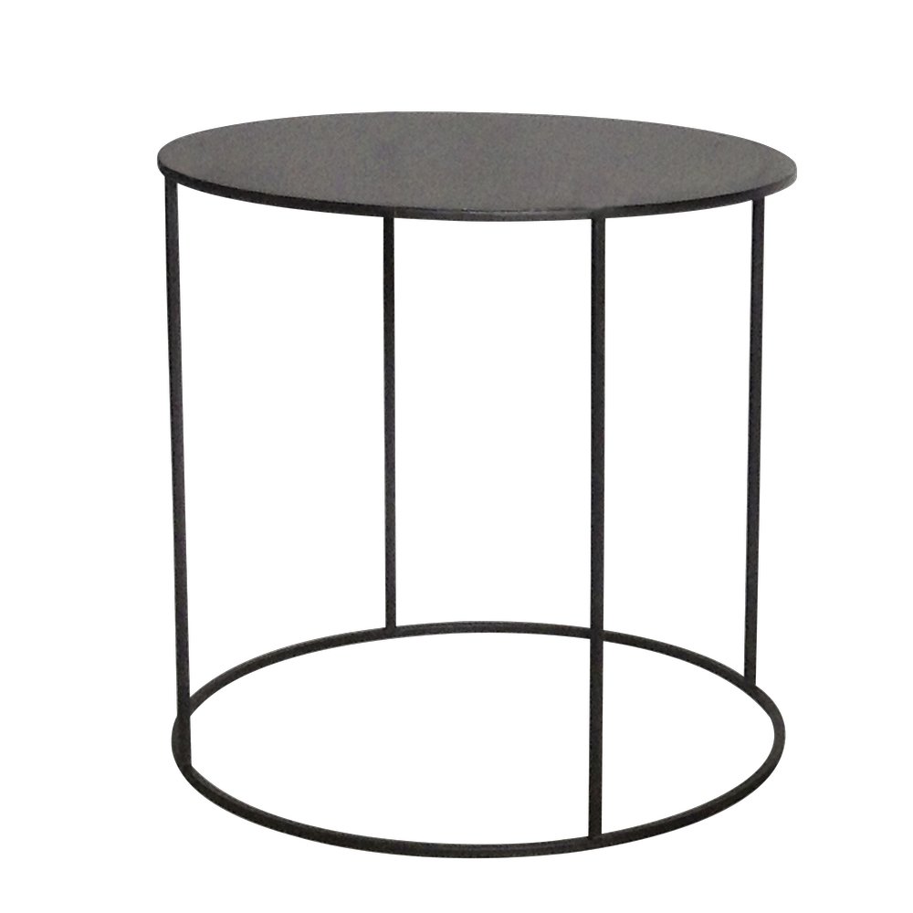 Metalltisch rund schwarz, Ø 40 x 38,5 cm