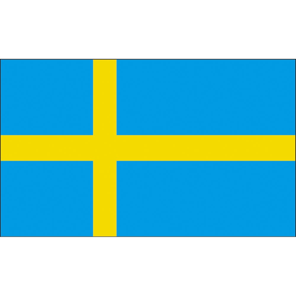 Flagge aus Stoff Schweden, 90 x 150 cm