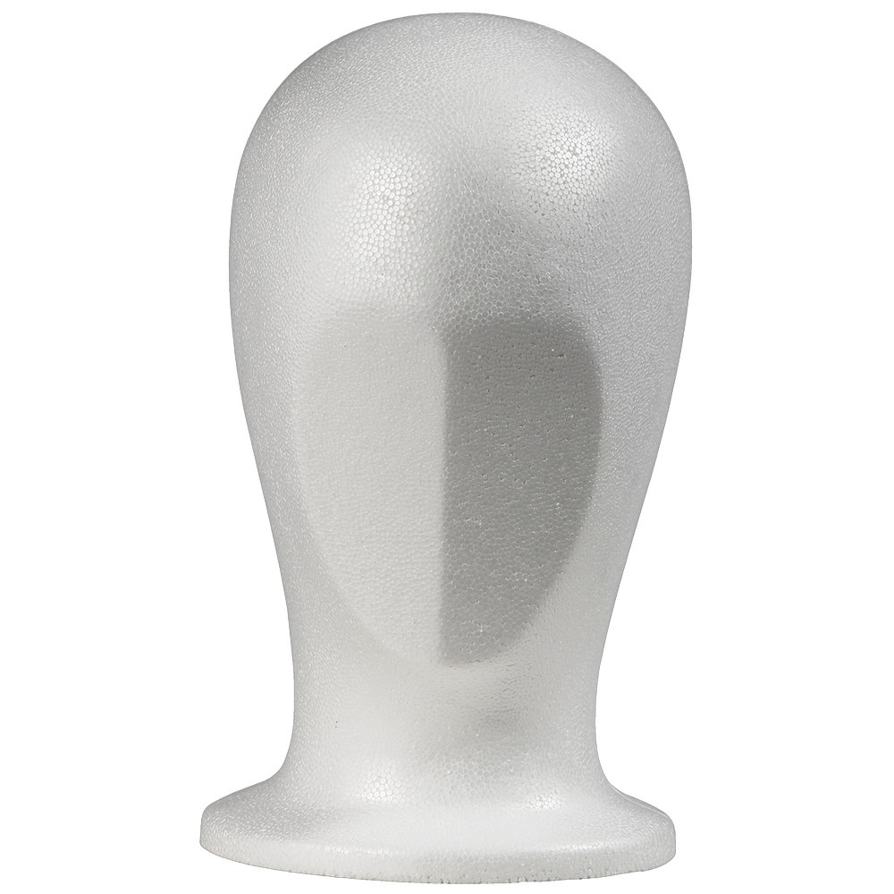 Perückenkopf Visier weiß, H 26 cm