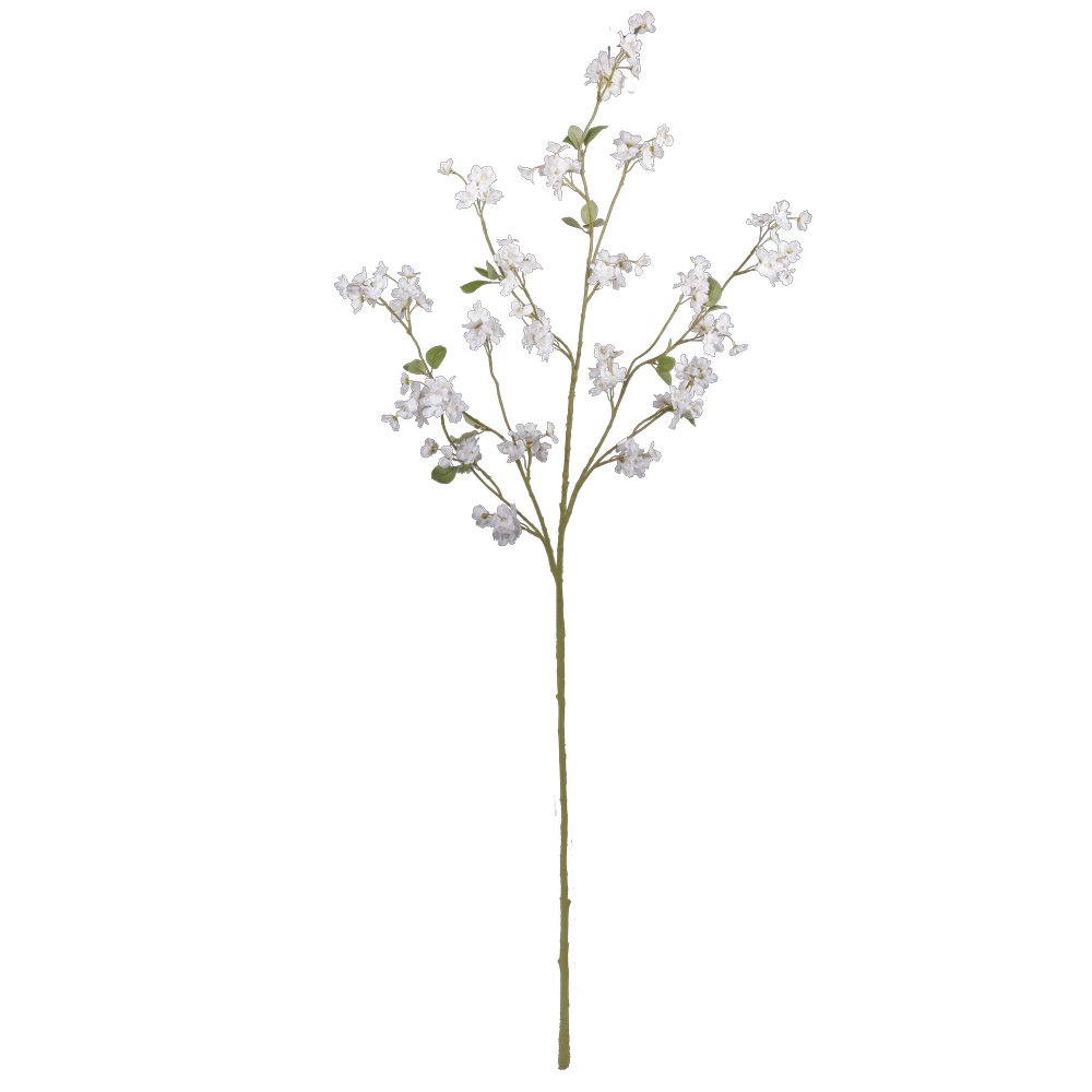 Blütenzweig Spring grün/weiß, 126 cm