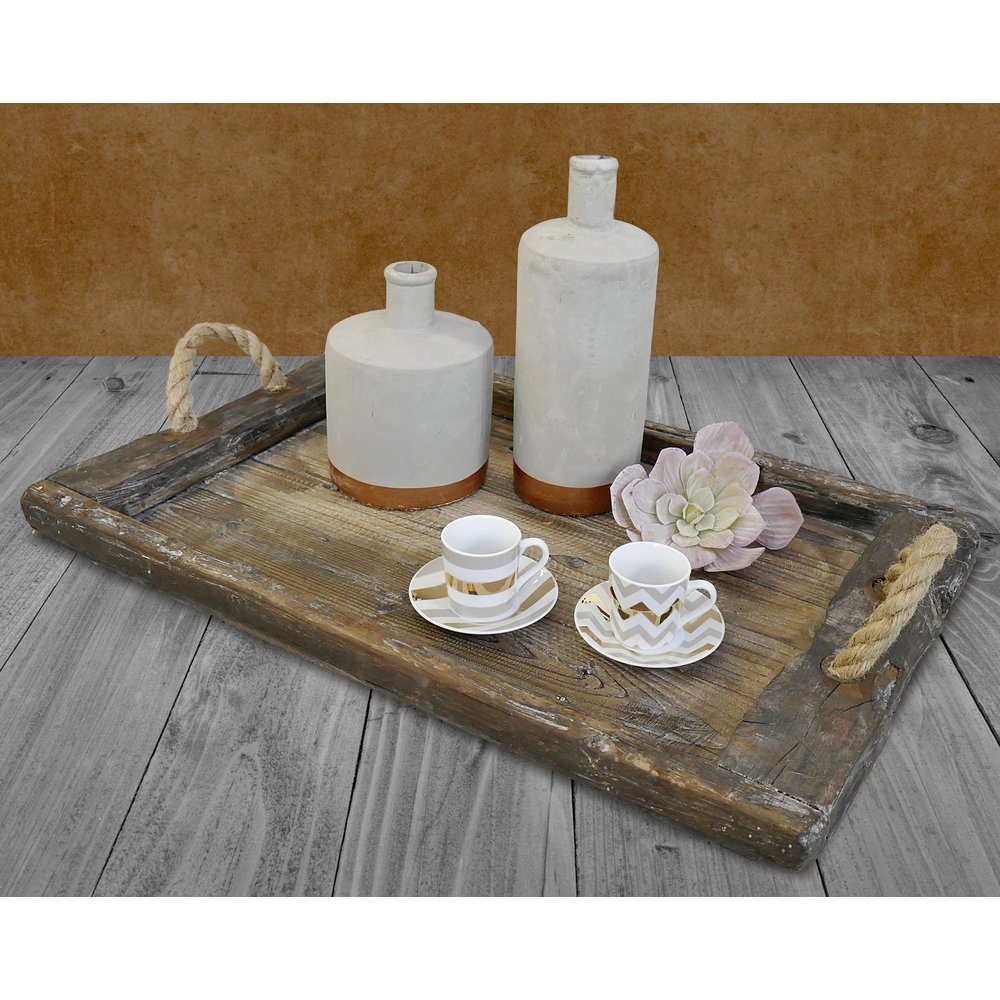 Holztablett Antik-Art/Vintage, 71 x 43,5 cm