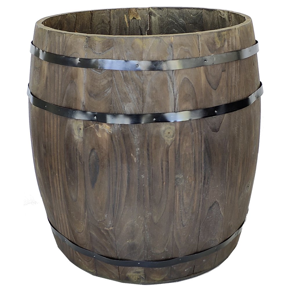 Holzfass Antik groß, 45 x Ø 40 cm