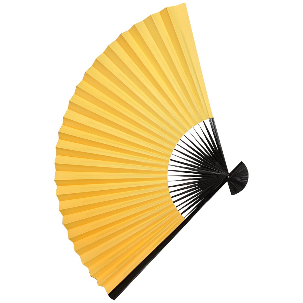 Fächer Silk gelb, 97 cm