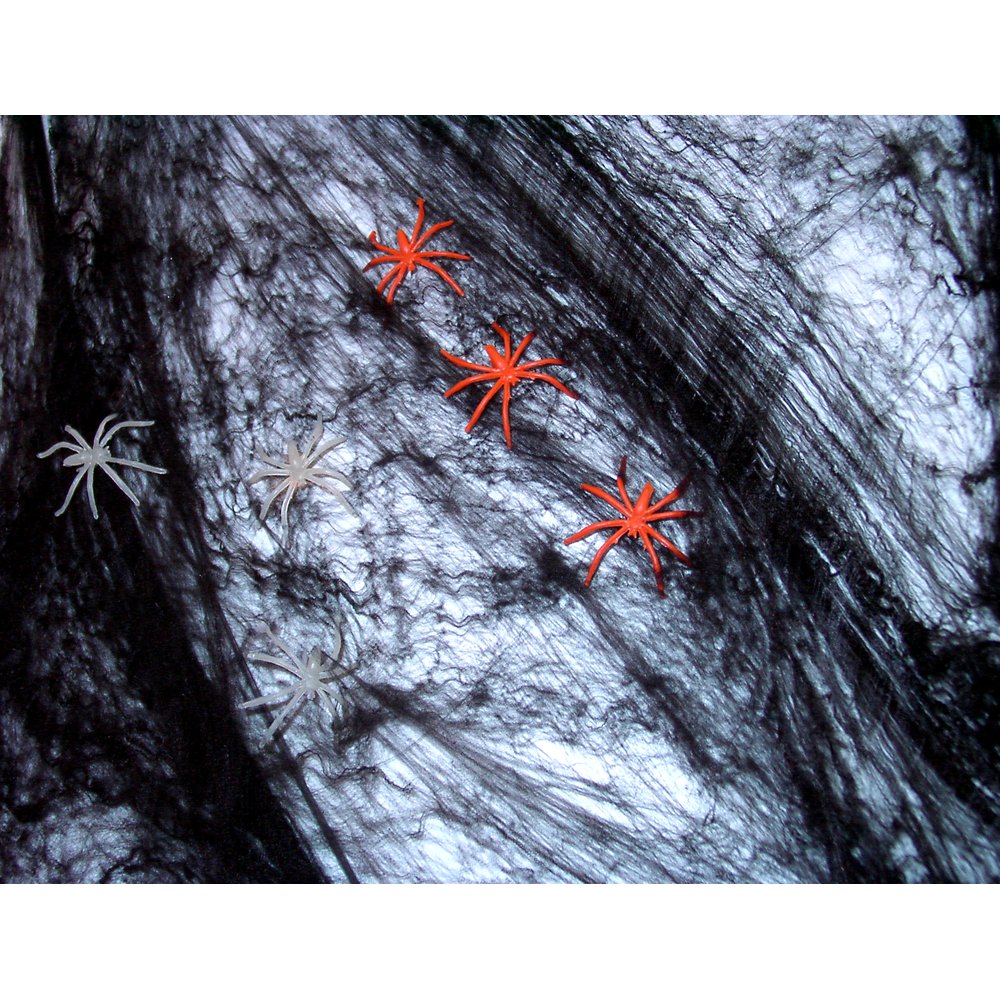 Spinngewebe + Spinnen schwarz