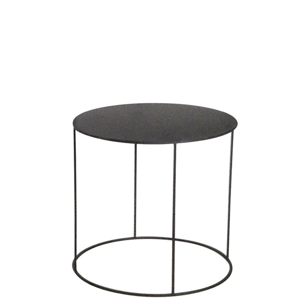 Metalltisch rund schwarz, Ø 25 x 23,5 cm