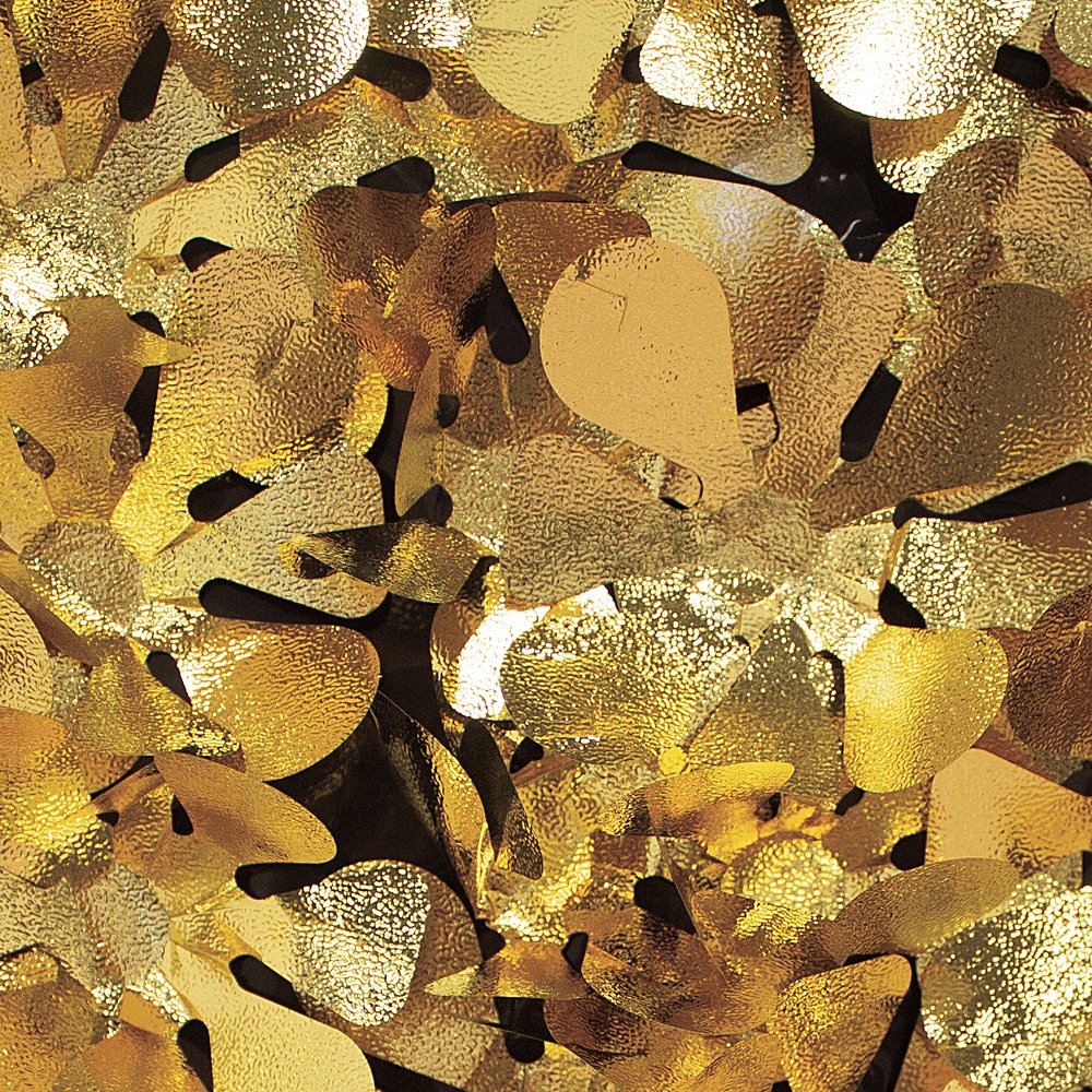 Effektfolie metallic geprägt gold/schwarz, B90 cm, lfmtr.