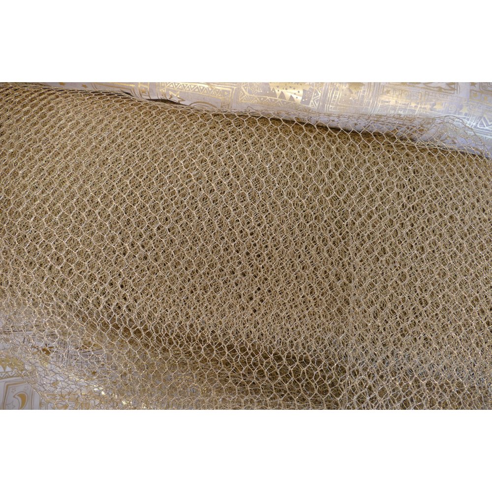 Gittertüll grob gold, 140 cm breit