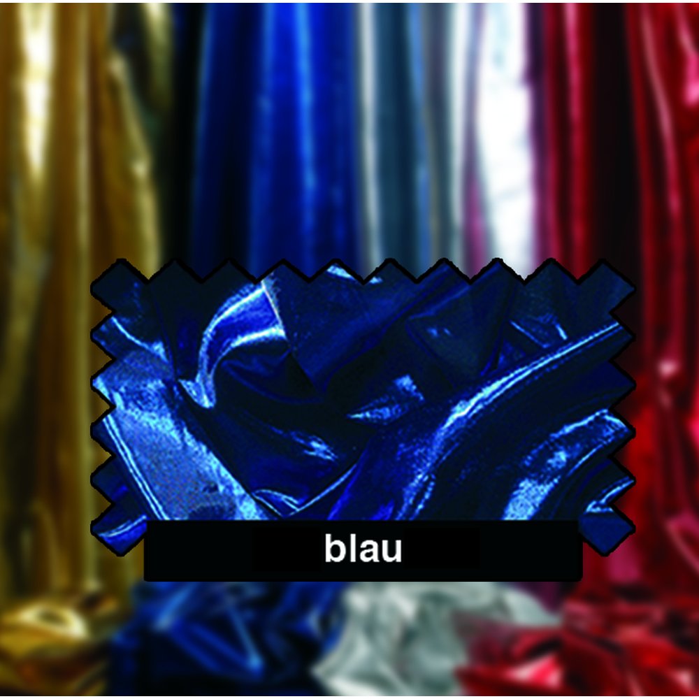 Tafetta/Organza Stoff blau, 130 cm breit