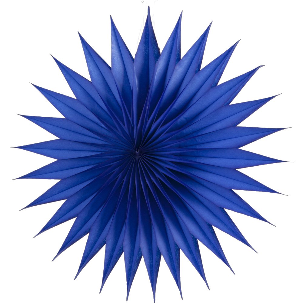 Falt-Motiv Rosette Stern B1 blau, Ø 32 cm