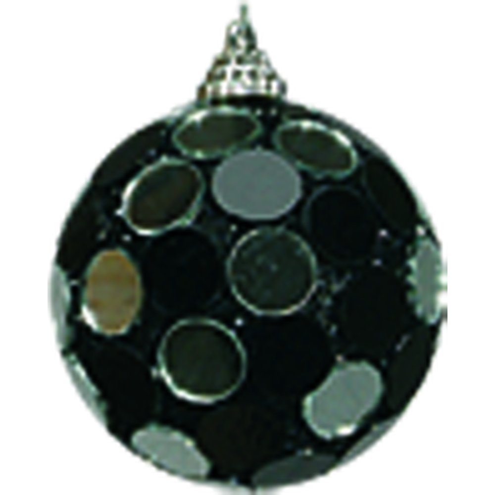 Spiegelkugeln runde Spiegel 6 Stück schwarz-silber, Ø 7 cm