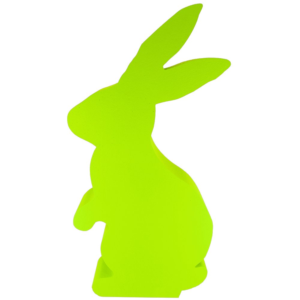 Hase stehend Styrofoam grün