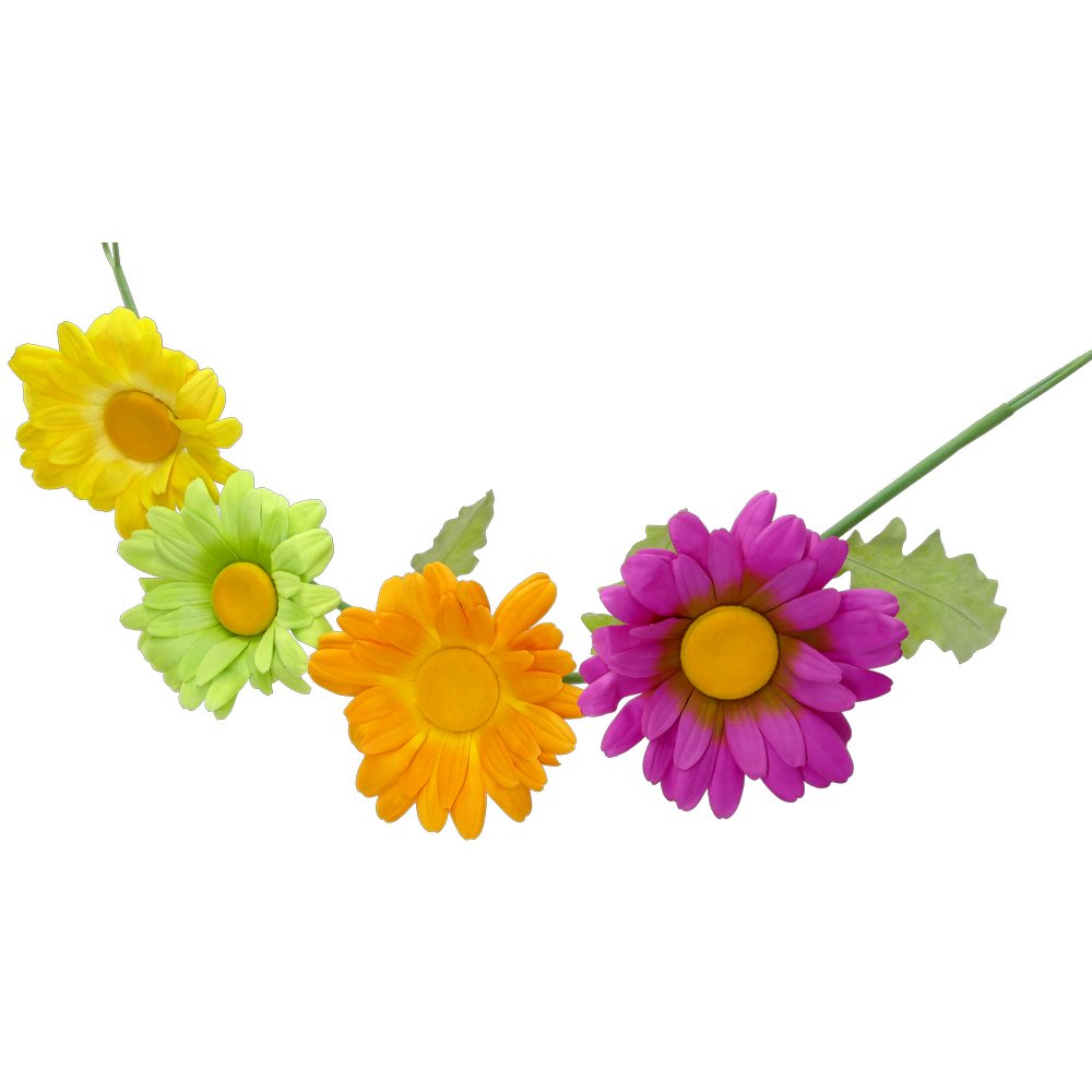 Blattranke für 4 Blüten mit M8 Gewinde, grün, 180 cm