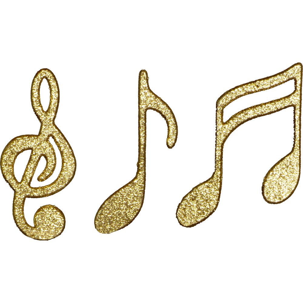 Notenset 3 Stück gold,20 cm