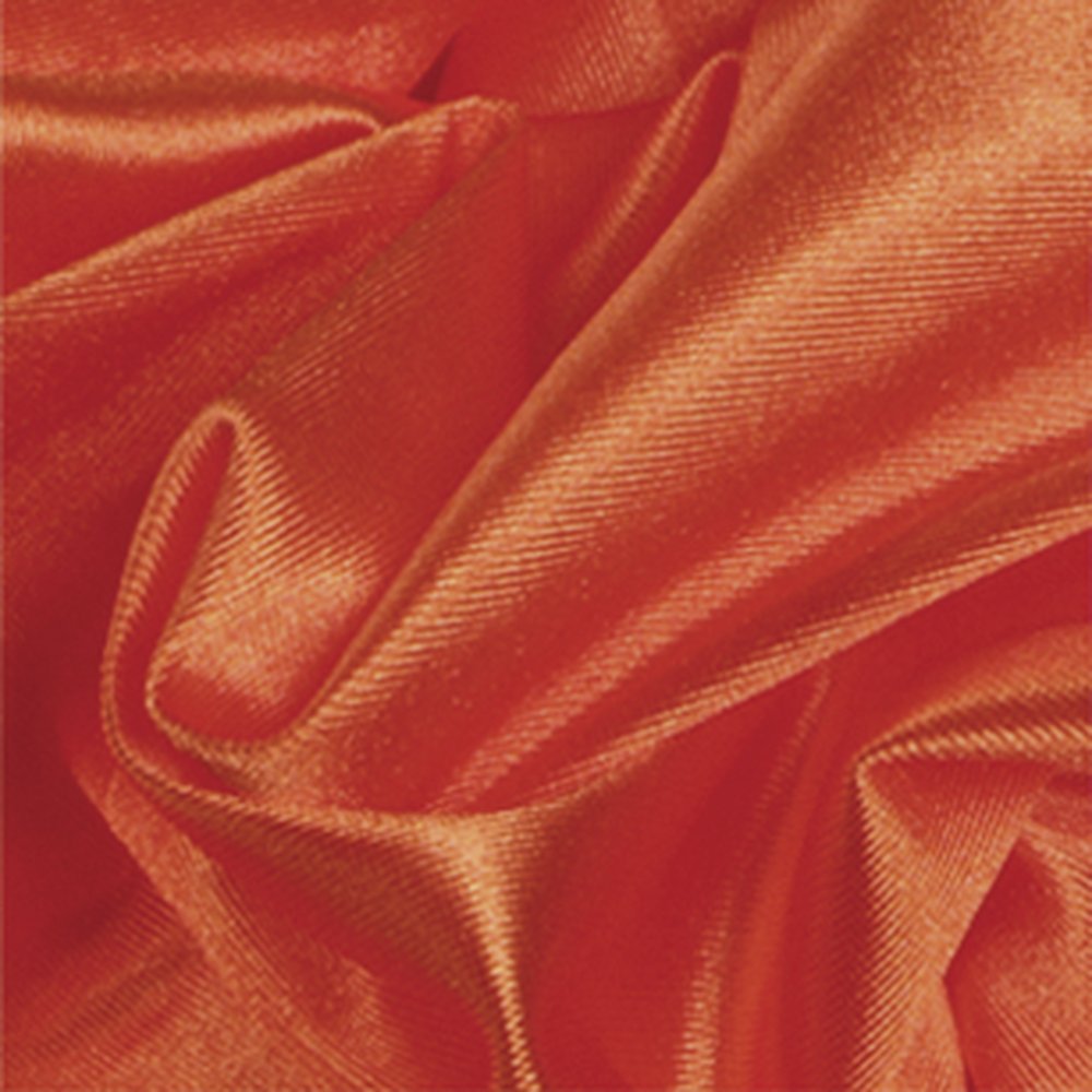 Stoff Trilobe orange-glänzend, 145 cm breit