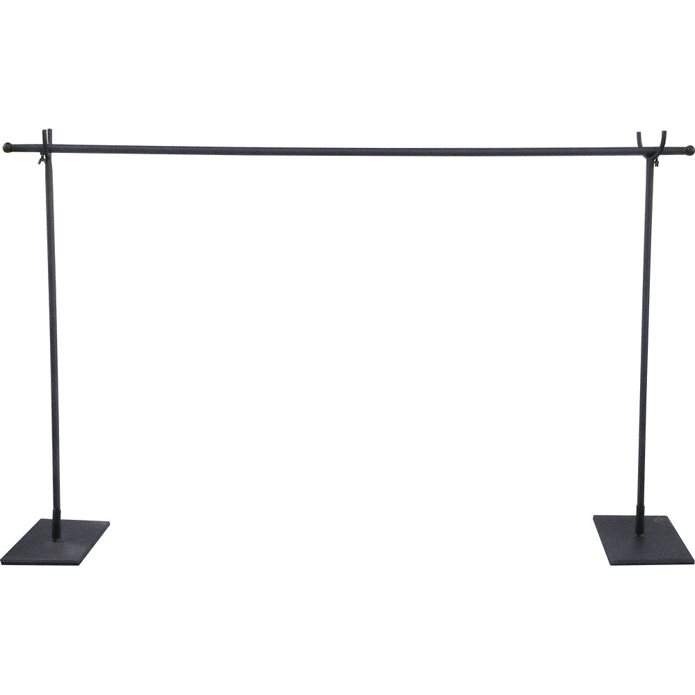 Variabler Dekorationsständer Metall schwarz, 127-236 x 81,5 cm