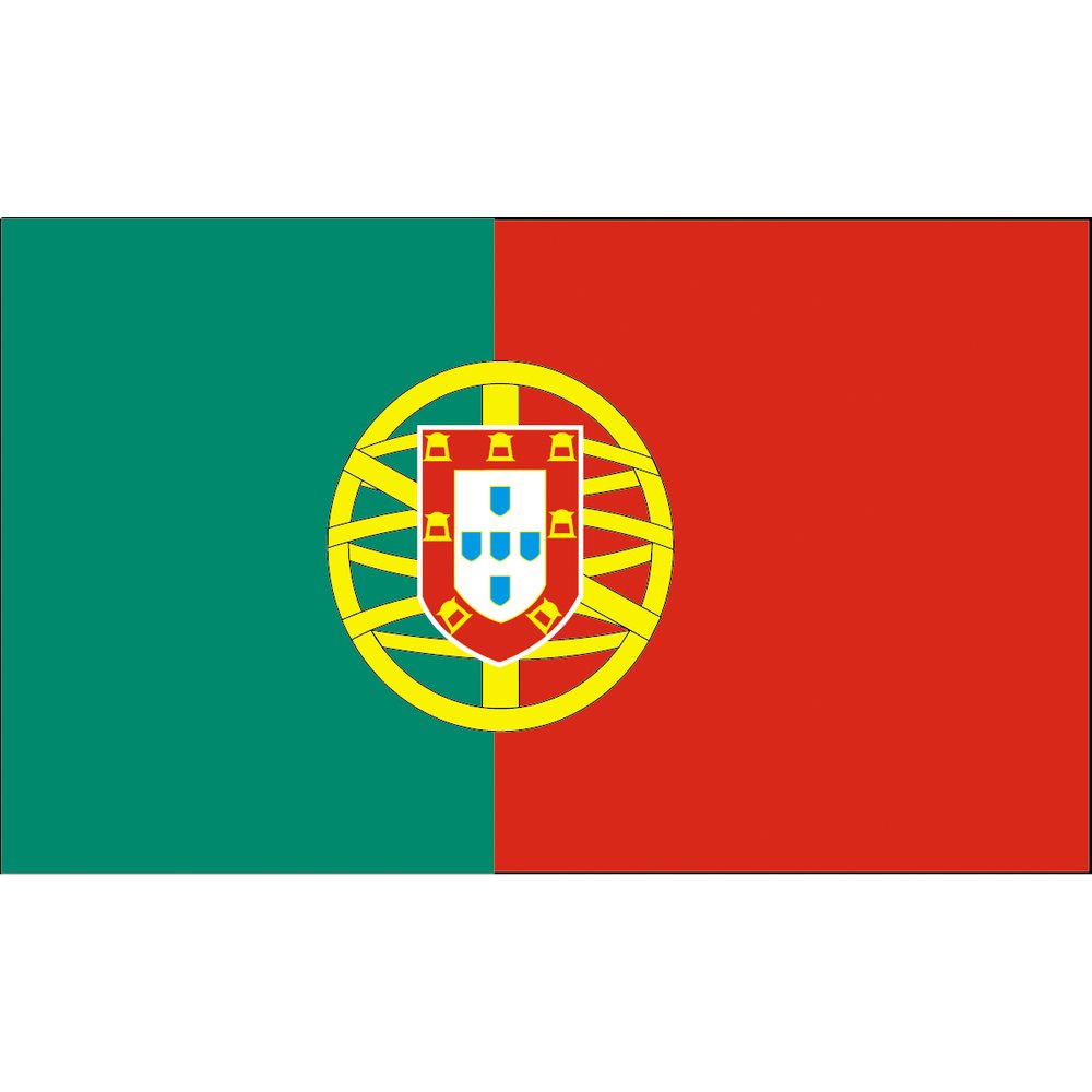 Flagge aus Stoff Portugal, 90 x 150 cm