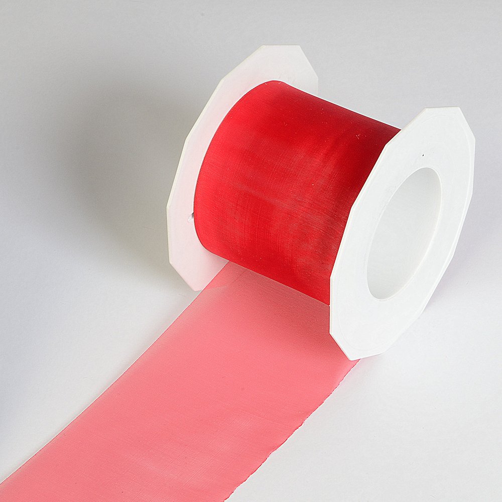 Chiffonband deluxe rot, 72 mm x 25 m