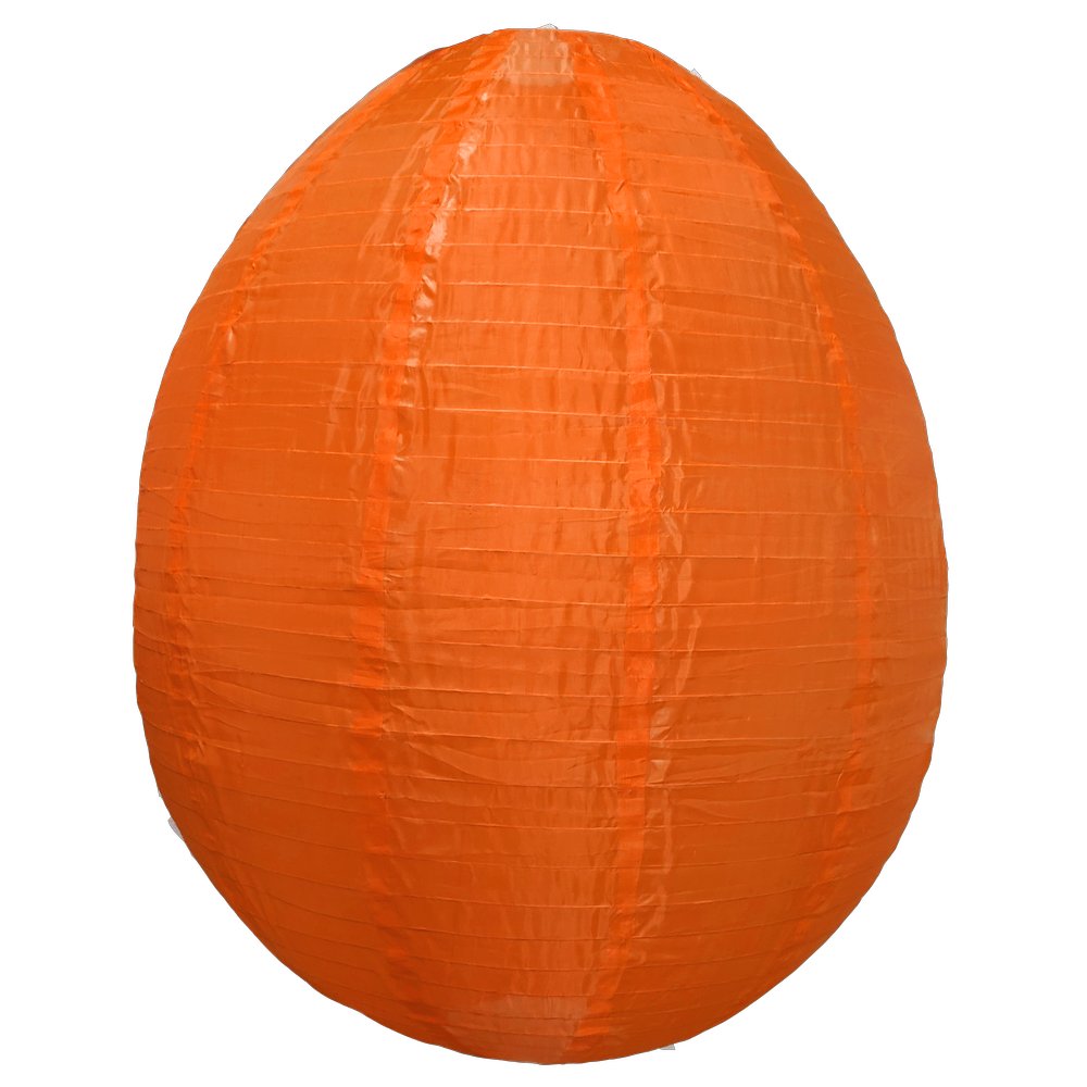 Ei-Lampion Nylon XL orange, Ø 80 x H 100 cm