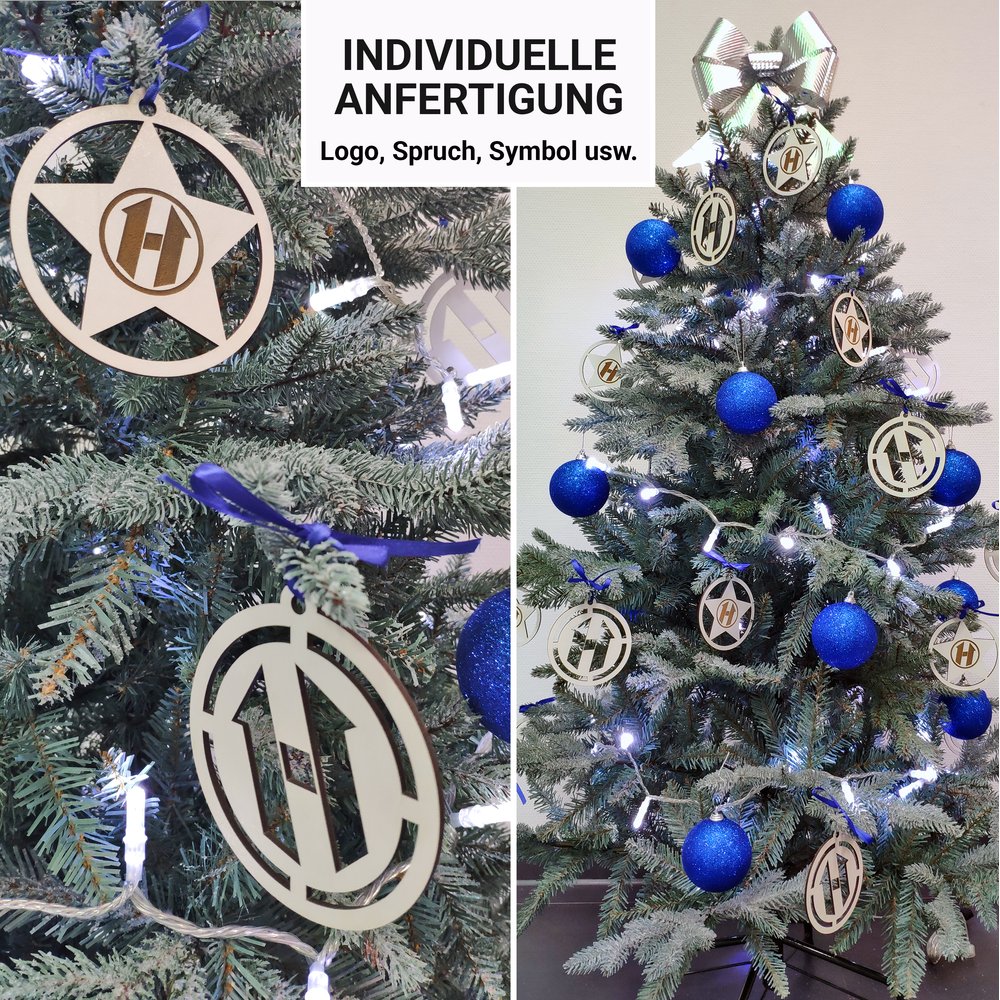 Anhänger Individuell 60 St. weiß, Ø 9,5 cm