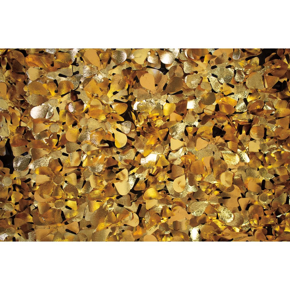 Effektfolie metallic geprägt gold/schwarz, B90 cm, lfmtr.