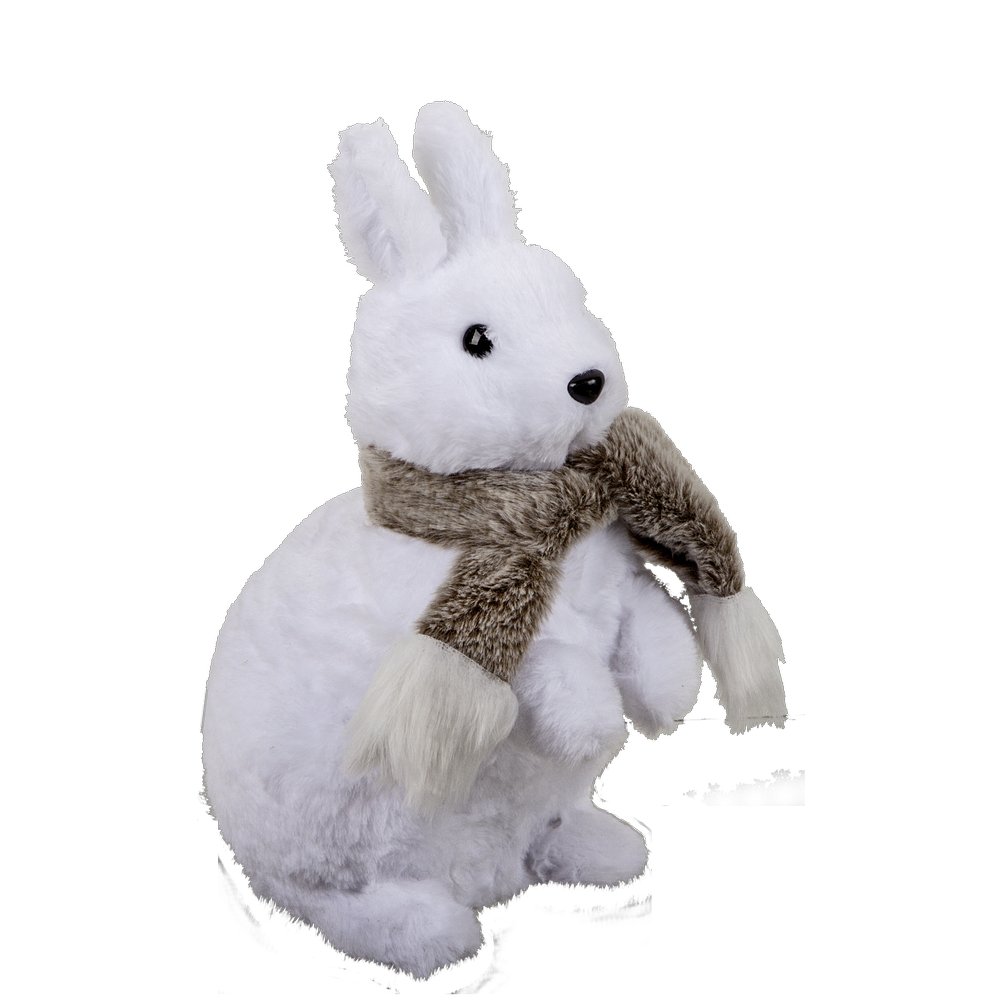 Schneehase mit Schal 32 cm