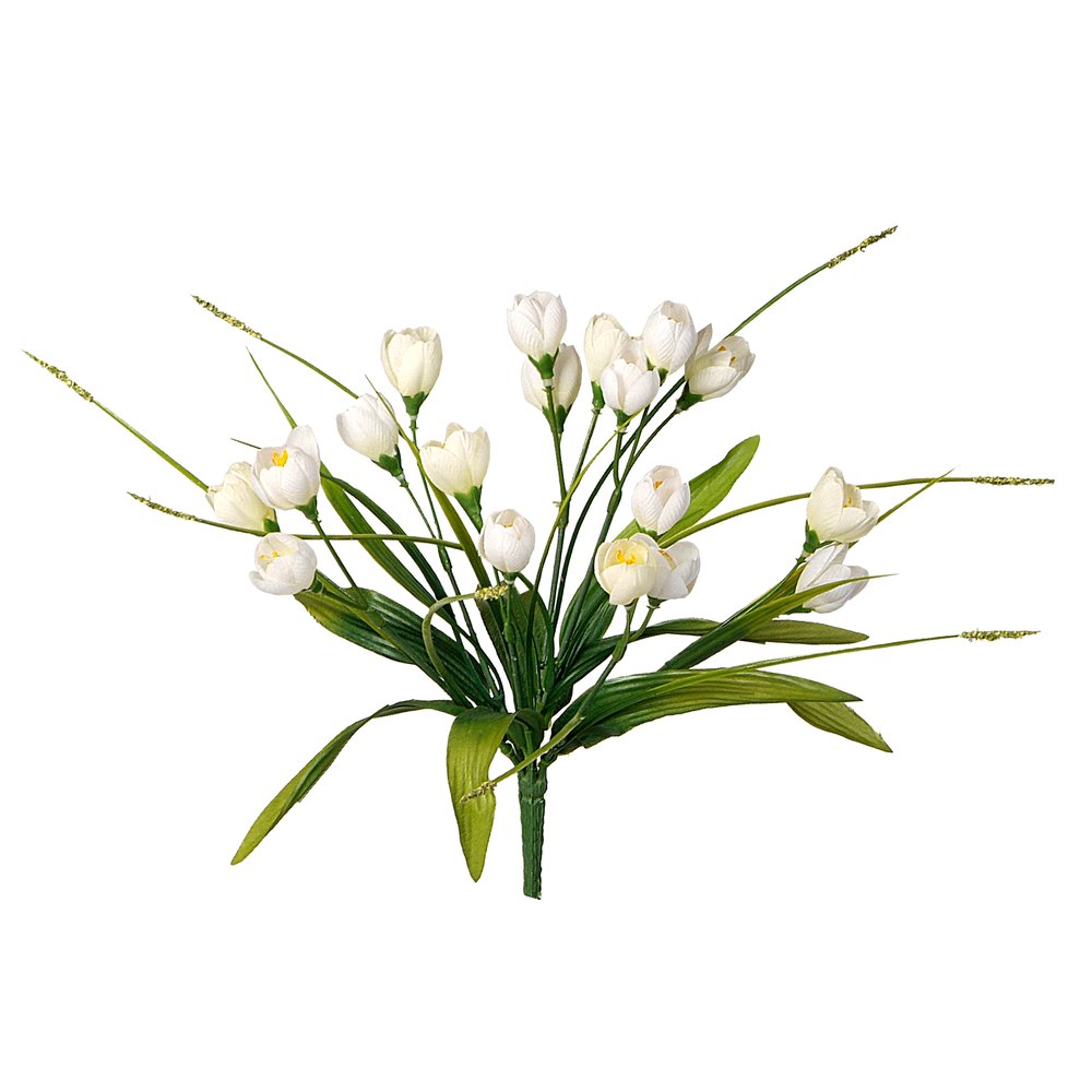 Krokusbusch 18 Blüten weiß, Ø 20 x 25 cm