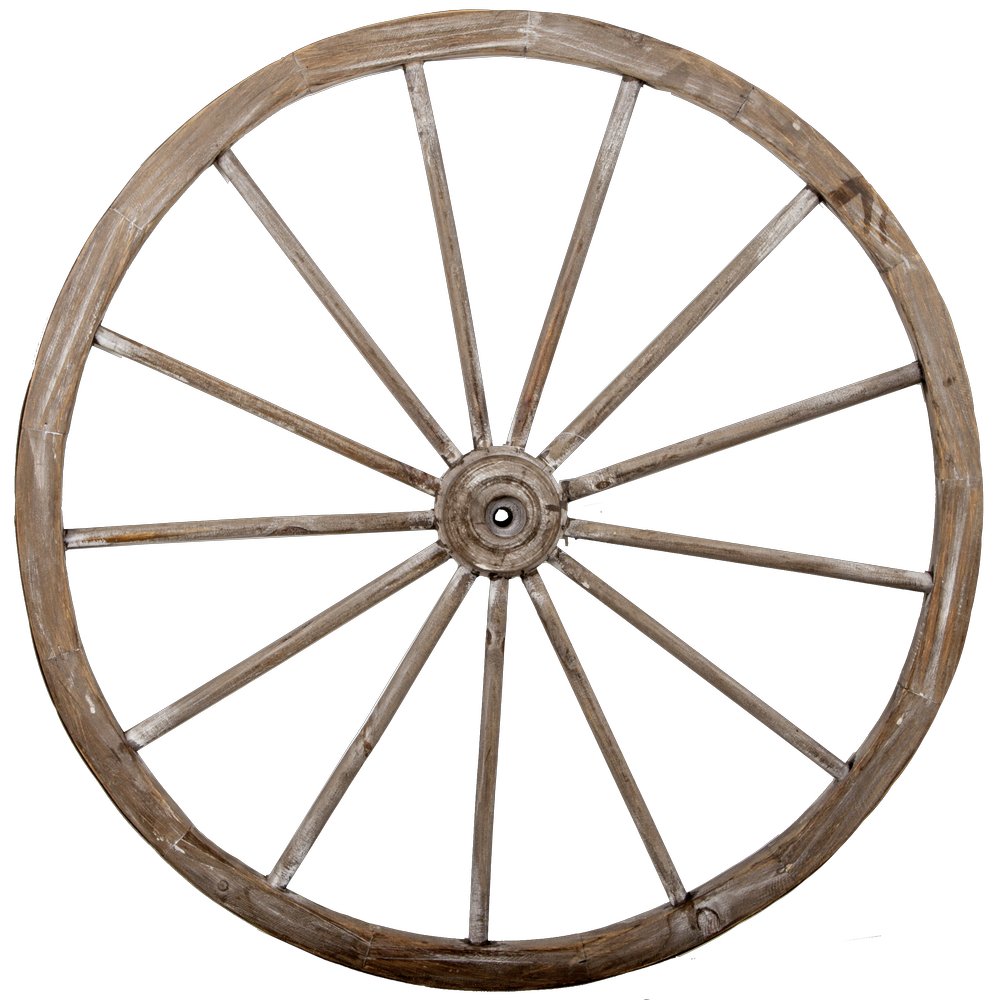 Wagenrad Antik groß, Ø 70 cm